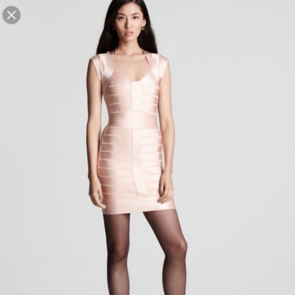 French Connection Spotlight Cap-Sleeve Bandage Dress